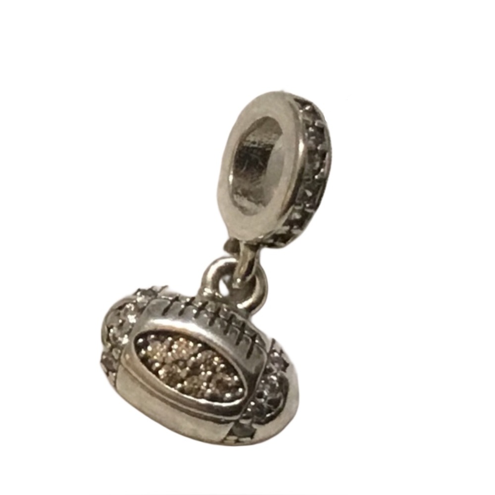 S925 Football Charm Pandora Style